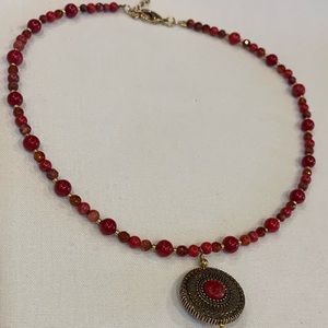 Studio Barse Jewelry - Coral and bronze necklace!!! Studio Barse Jewelry - Coral and bronze necklace!!!